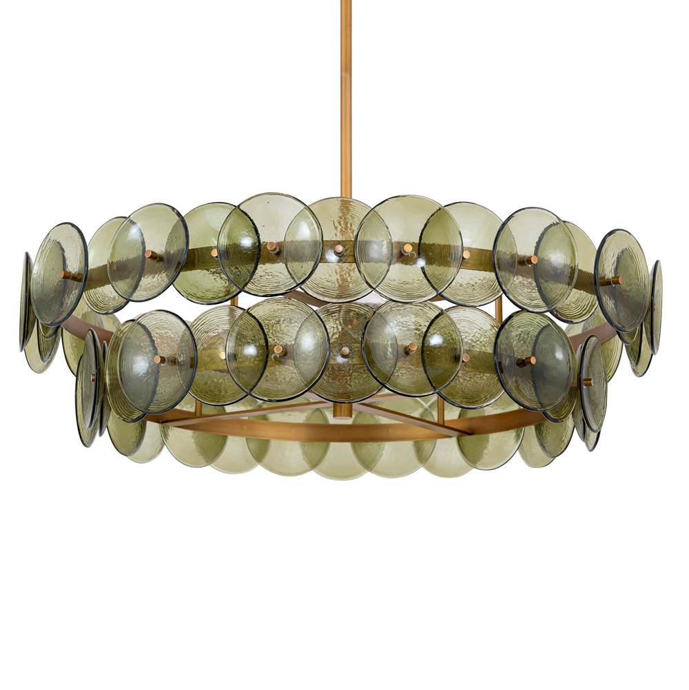 Maxim Lighting 21823GNWBR Weathered Brass Loren 30'' Chandelier Image 3
