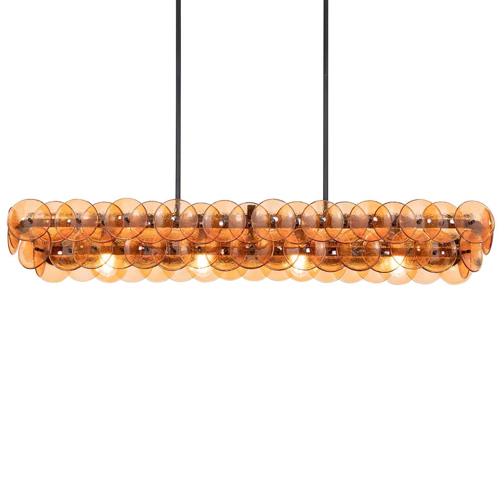 Maxim Lighting 21826AMGM Gunmetal Loren 54'' Linear Chandelier Image 3