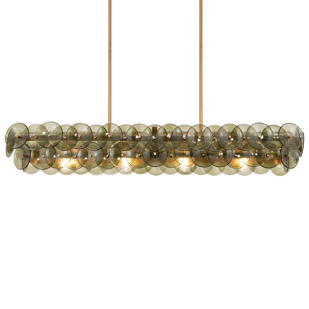 Maxim Lighting 21826GNWBR Weathered Brass Loren 54'' Linear Chandelier Image 3