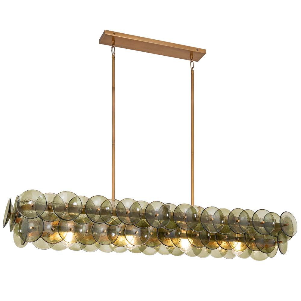 Maxim Lighting 21826GNWBR Weathered Brass Loren 54'' Linear Chandelier Image 2