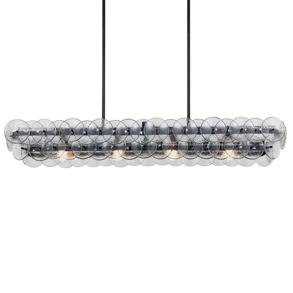 Maxim Lighting 21826TCGM Gunmetal Loren 54'' Linear Chandelier Image 3