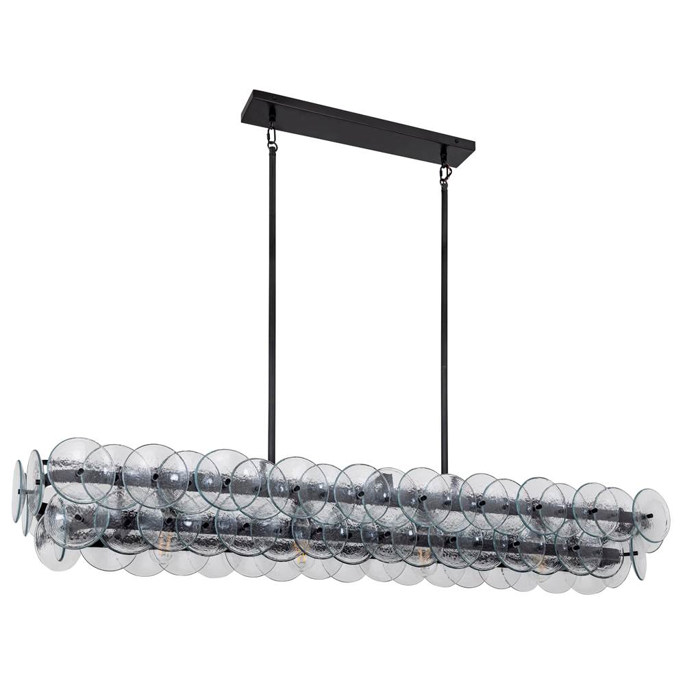 Maxim Lighting 21826TCGM Gunmetal Loren 54'' Linear Chandelier Image 2