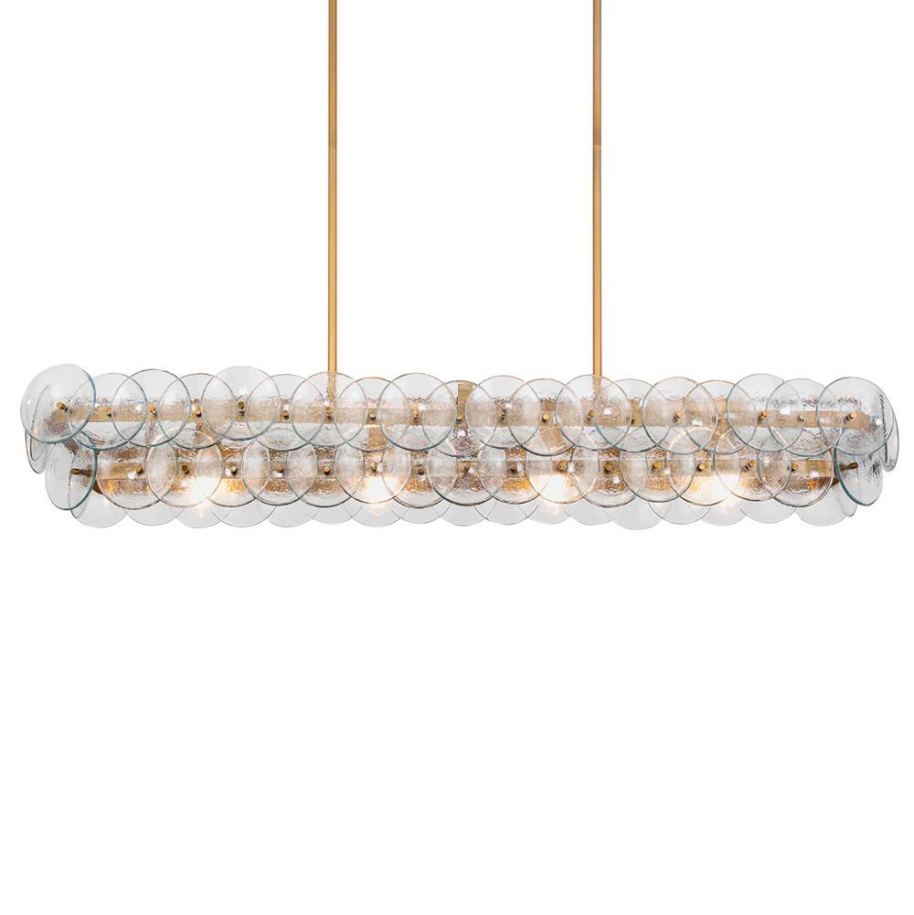 Maxim Lighting 21826TCWBR Weathered Brass Loren 54'' Linear Chandelier Image 3