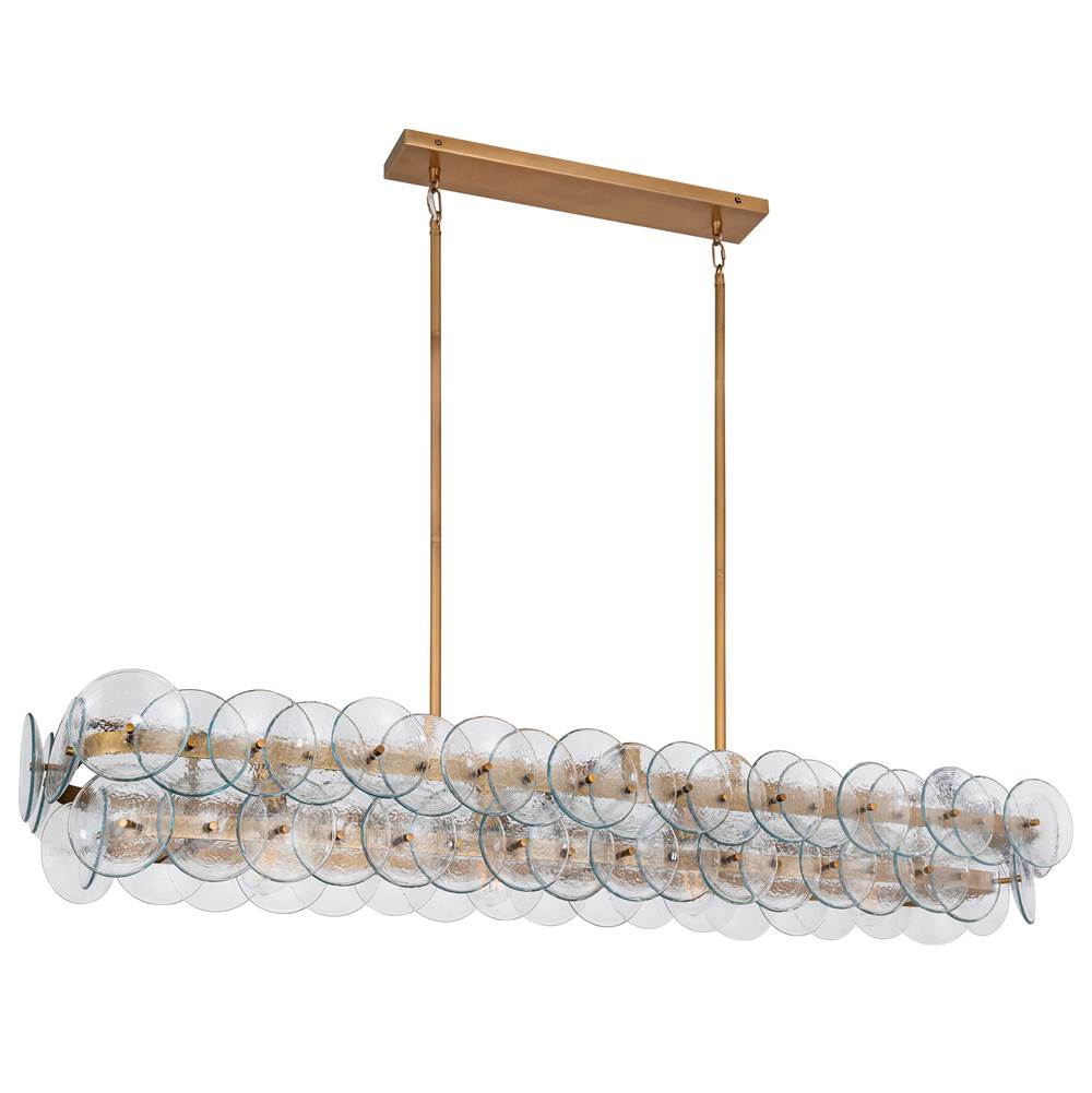 Maxim Lighting 21826TCWBR Weathered Brass Loren 54'' Linear Chandelier Image 2
