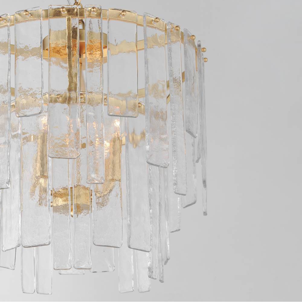 Maxim Lighting 21833AGGL Gold Leaf Warren-semi-flush Mount Image 2