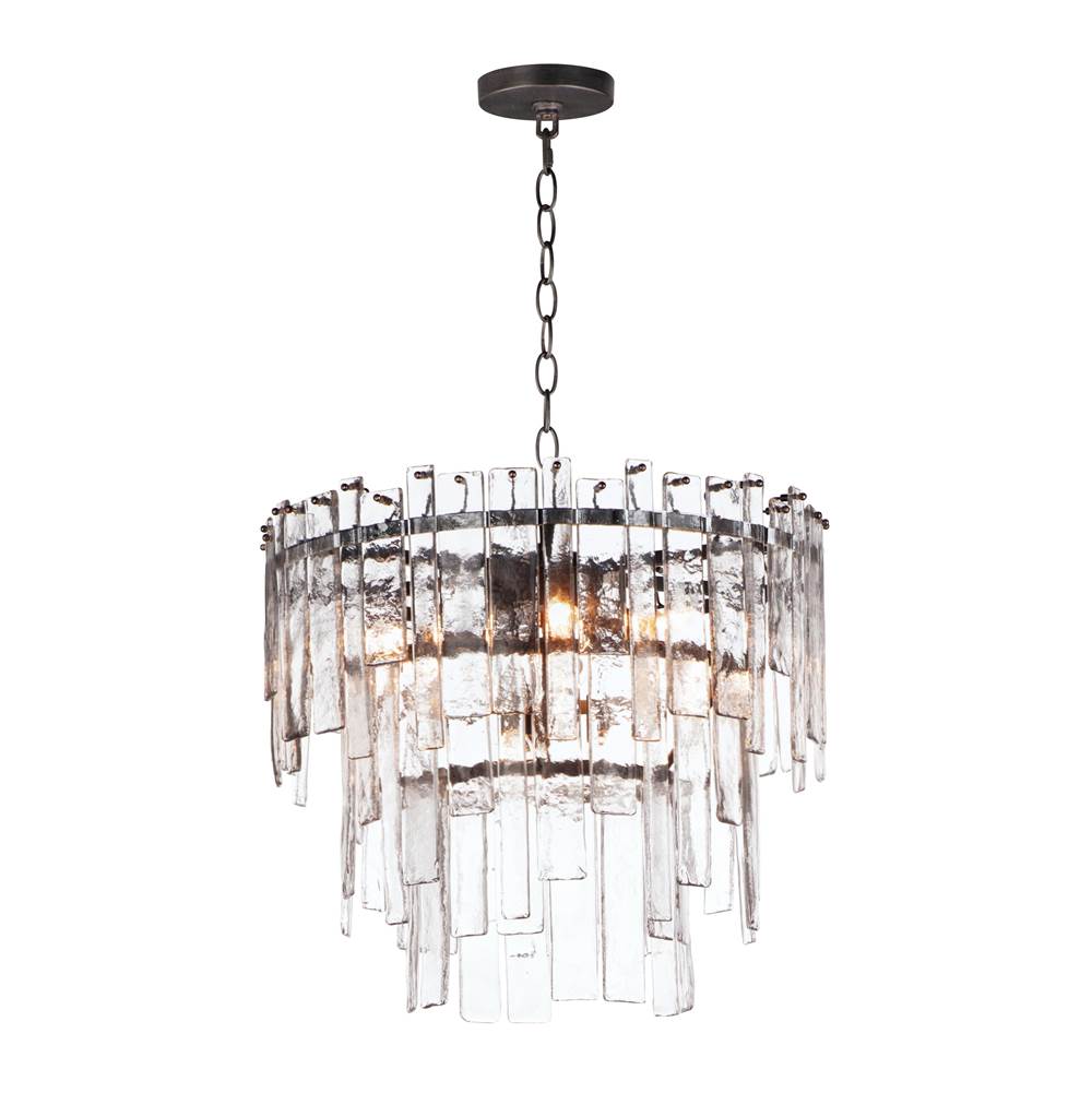 Maxim Lighting 21835AGDBZ Dark Bronze Warren 9-light Pendant Image 1