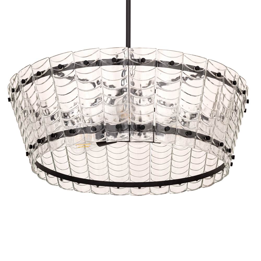 Maxim Lighting 21874CLBZ Bronze Ruche 30'' Chandelier Image 2
