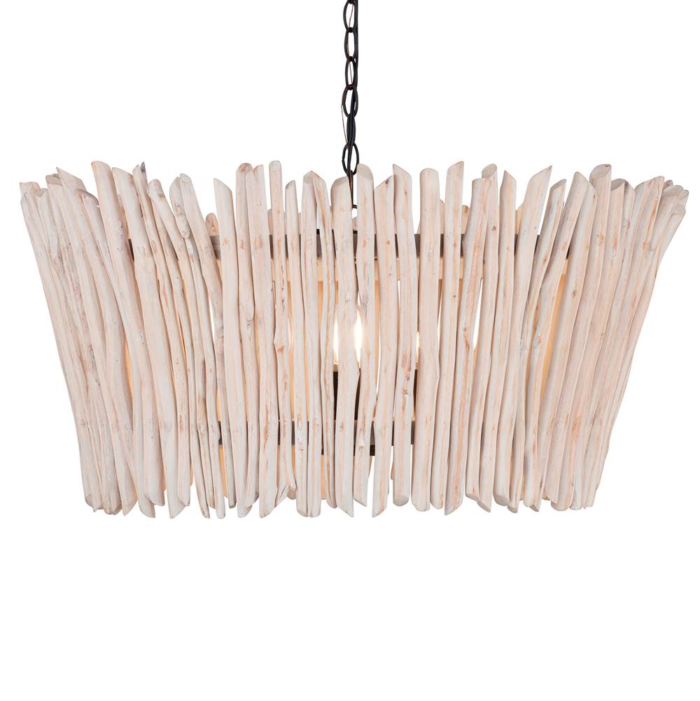 Maxim Lighting 22424WWTBZ Textured Bronze Baywood 24'' Driftwood Chandelier Image 3