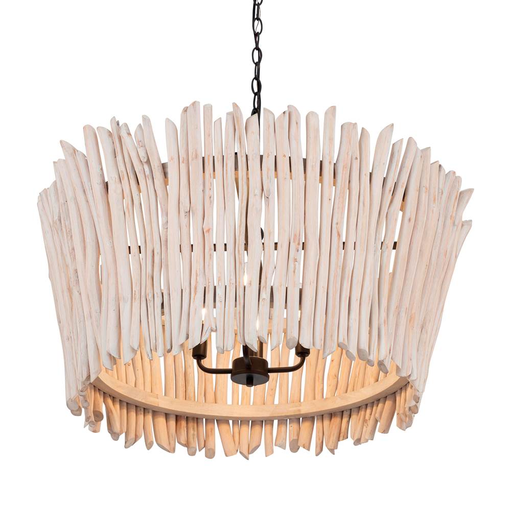Maxim Lighting Baywood 30'' Driftwood Chandelier