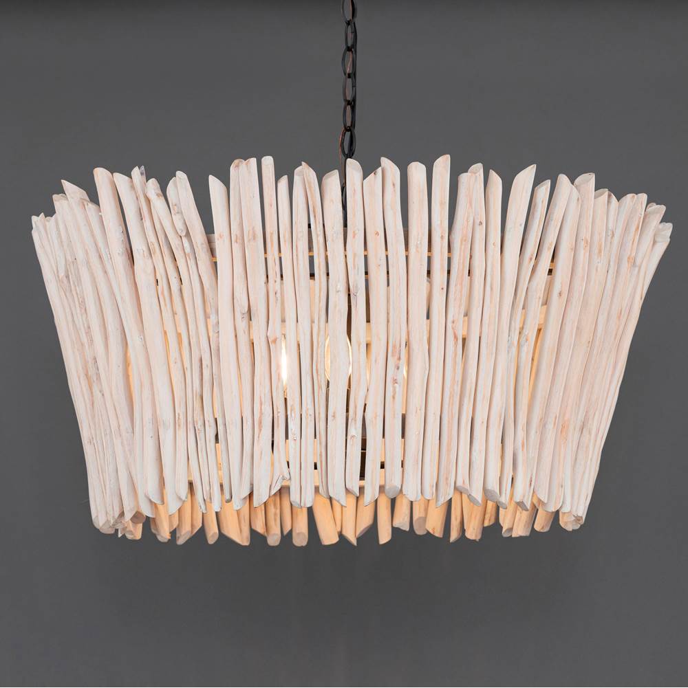 Maxim Lighting 22426WWTBZ Textured Bronze Baywood 30'' Driftwood Chandelier Image 3