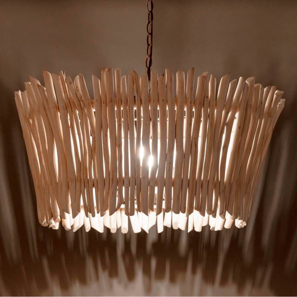 Maxim Lighting 22426WWTBZ Textured Bronze Baywood 30'' Driftwood Chandelier Image 2