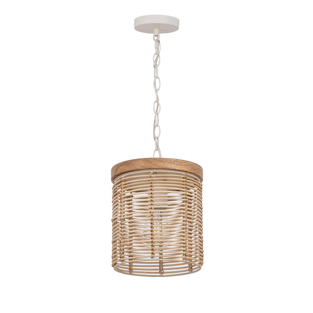Maxim Lighting 22441NAEC Ecru Vannerie 1-light Mini Pendant Image 1