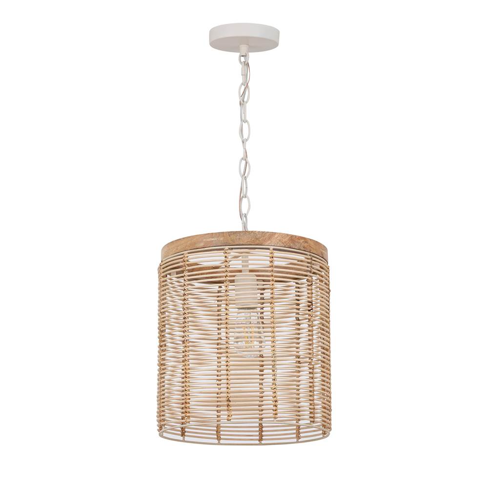Maxim Lighting 22442NAEC Ecru Vannerie 1-light Large Pendant Image 1