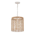 Maxim Lighting 22442NAEC Ecru Vannerie 1-light Large Pendant Image 1