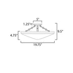 Maxim Lighting 22450WTNAB Natural Aged Brass Artemis 3-light Flush Mount Image 2