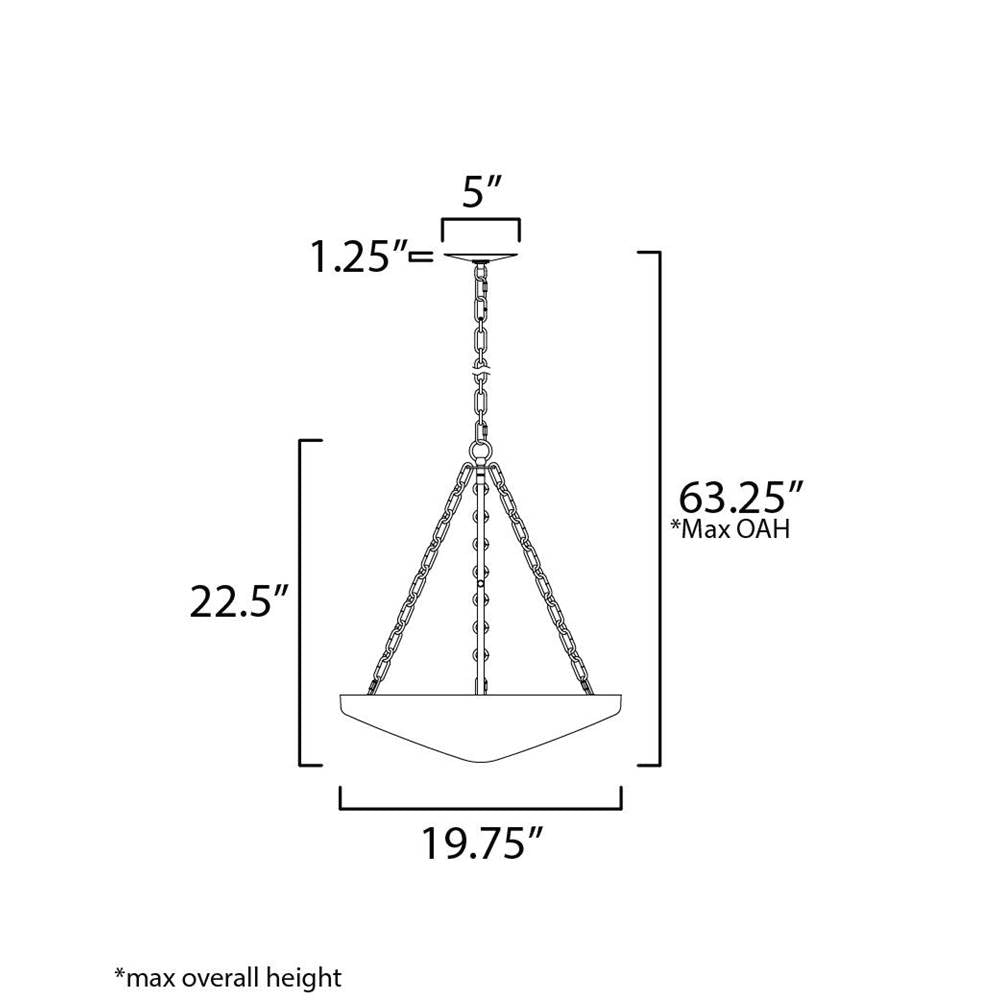 Maxim Lighting 22454WTNAB Natural Aged Brass Artemis 4-light Pendant Image 2