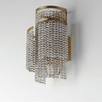 Maxim Lighting 22460WWDGS Golden Silver Fontaine 2-light Wall Sconce Image 4