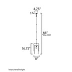 Maxim Lighting 22461WWDGS Golden Silver Fontaine 1-light Pendant Image 2