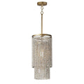 Maxim Lighting 22461WWDGS Golden Silver Fontaine 1-light Pendant Image 1