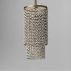 Maxim Lighting 22461WWDGS Golden Silver Fontaine 1-light Pendant Image 4