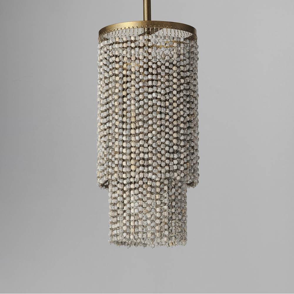 Maxim Lighting 22461WWDGS Golden Silver Fontaine 1-light Pendant Image 4