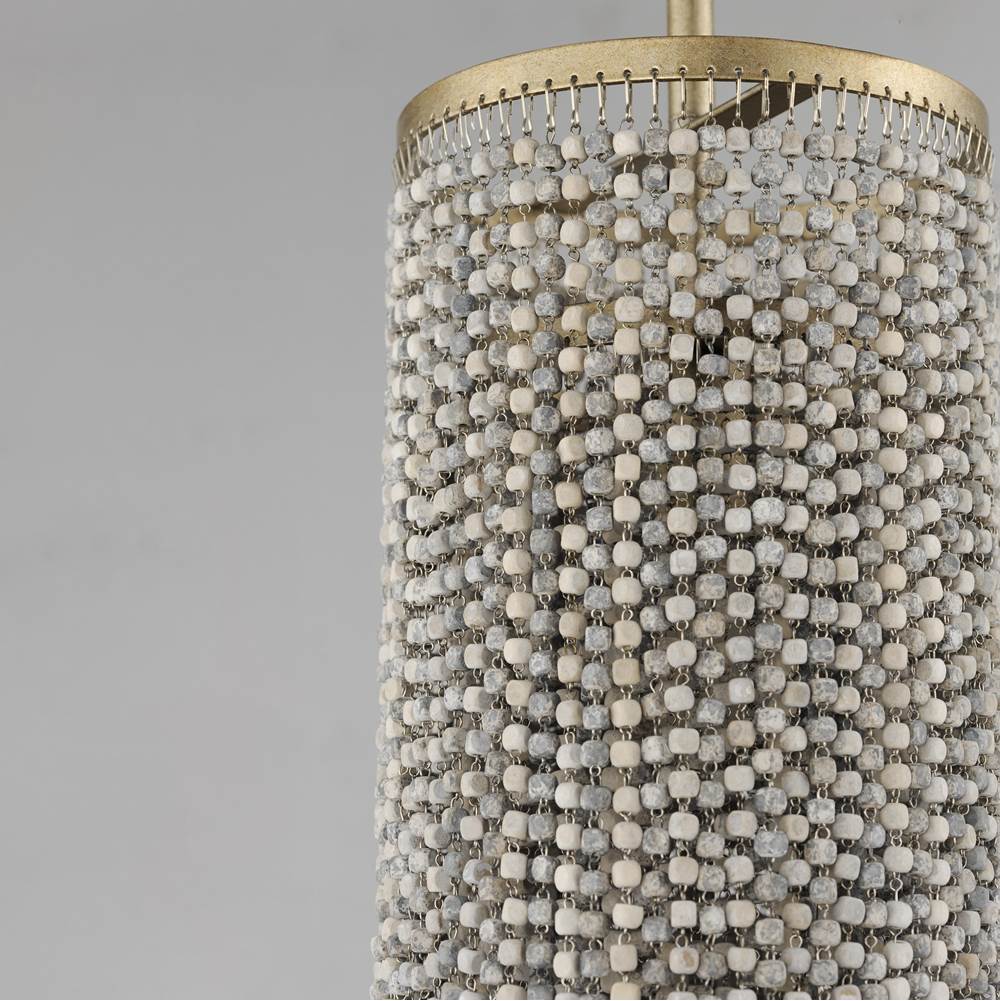 Maxim Lighting 22461WWDGS Golden Silver Fontaine 1-light Pendant Image 3