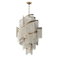Maxim Lighting 22467WWDGS Golden Silver Fontaine 7-light Chandelier Image 1