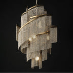Maxim Lighting 22467WWDGS Golden Silver Fontaine 7-light Chandelier Image 3