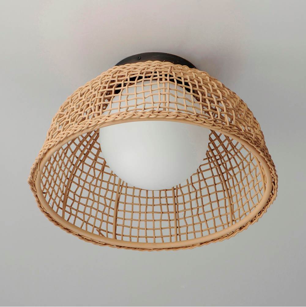 Maxim Lighting 22470NAANB Antique Bronze Cestino 1-light Flush Mount Image 4