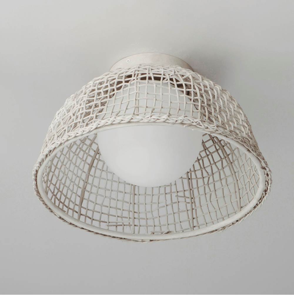 Maxim Lighting 22470WWT Weathered White Cestino 1-light Flush Mount Image 4
