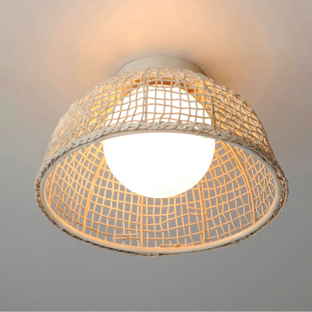 Maxim Lighting 22470WWT Weathered White Cestino 1-light Flush Mount Image 3