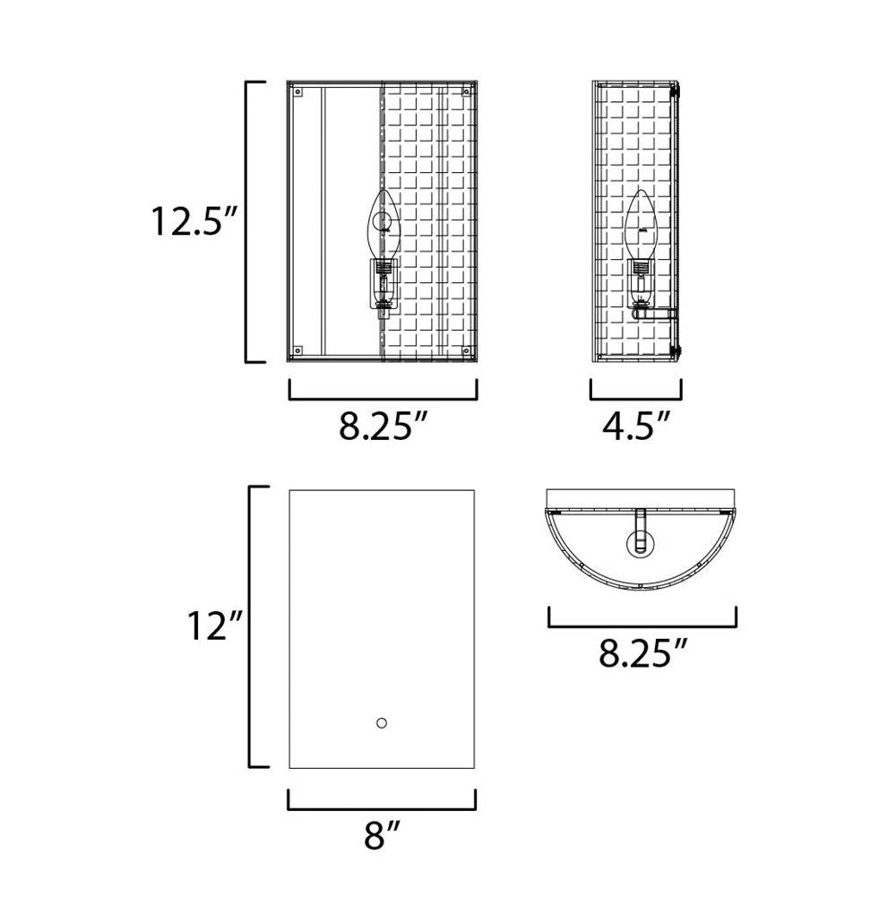 Maxim Lighting 22471WWT Weathered White Cestino 1-light Wall Sconce Image 2
