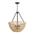 Maxim Lighting 22473NAANB Antique Bronze Cestino 4-light Pendant Image 1
