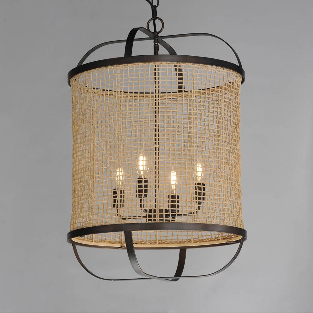 Maxim Lighting 22474NAANB Antique Bronze Cestino 19'' Pendant Image 4