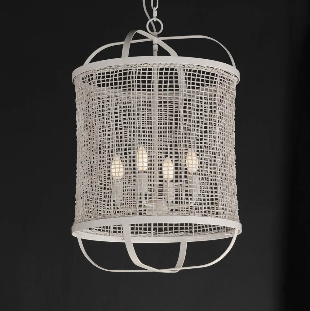 Maxim Lighting 22474WWT Weathered White Cestino 19'' Pendant Image 4