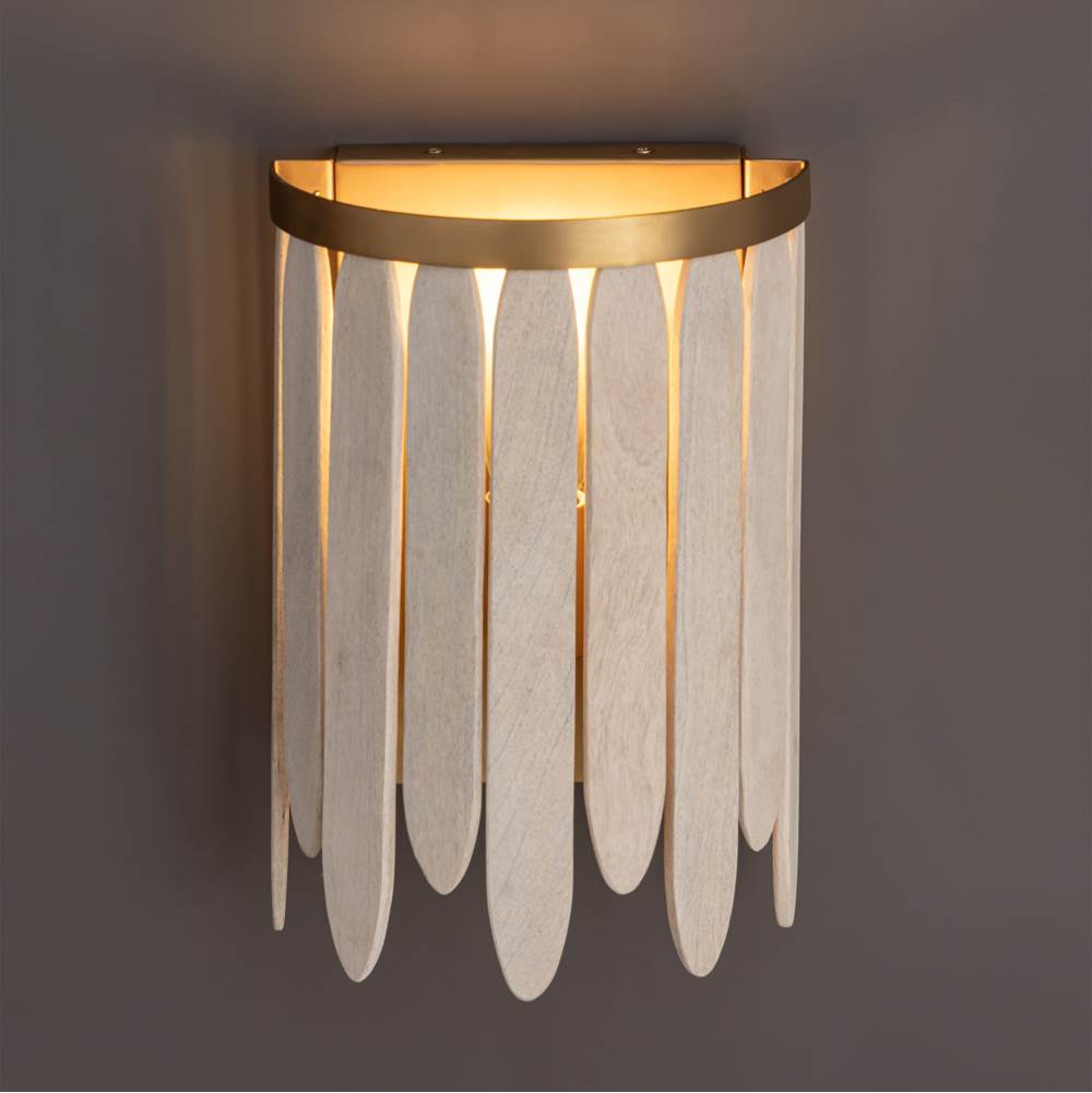 Maxim Lighting 22510WWTNAB Weathered White Marimba Wall Sconce Image 3