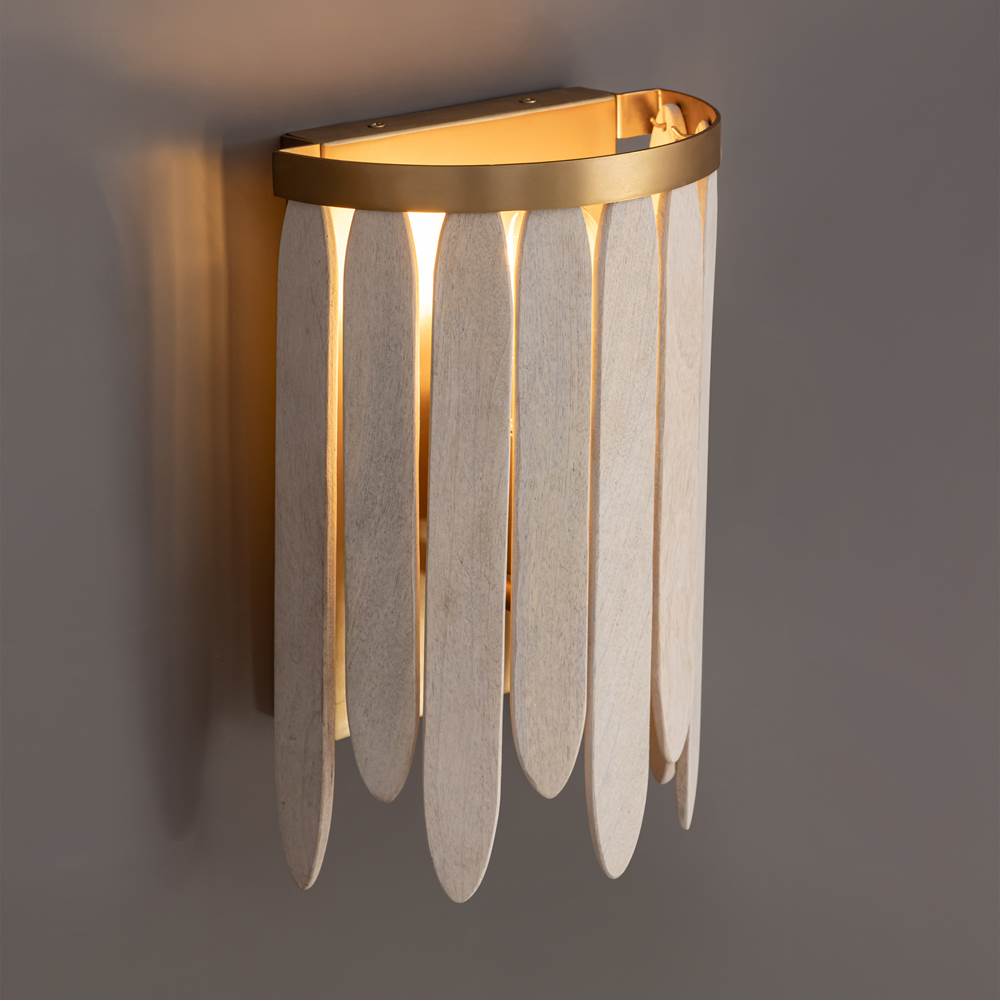 Maxim Lighting 22510WWTNAB Weathered White Marimba Wall Sconce Image 2