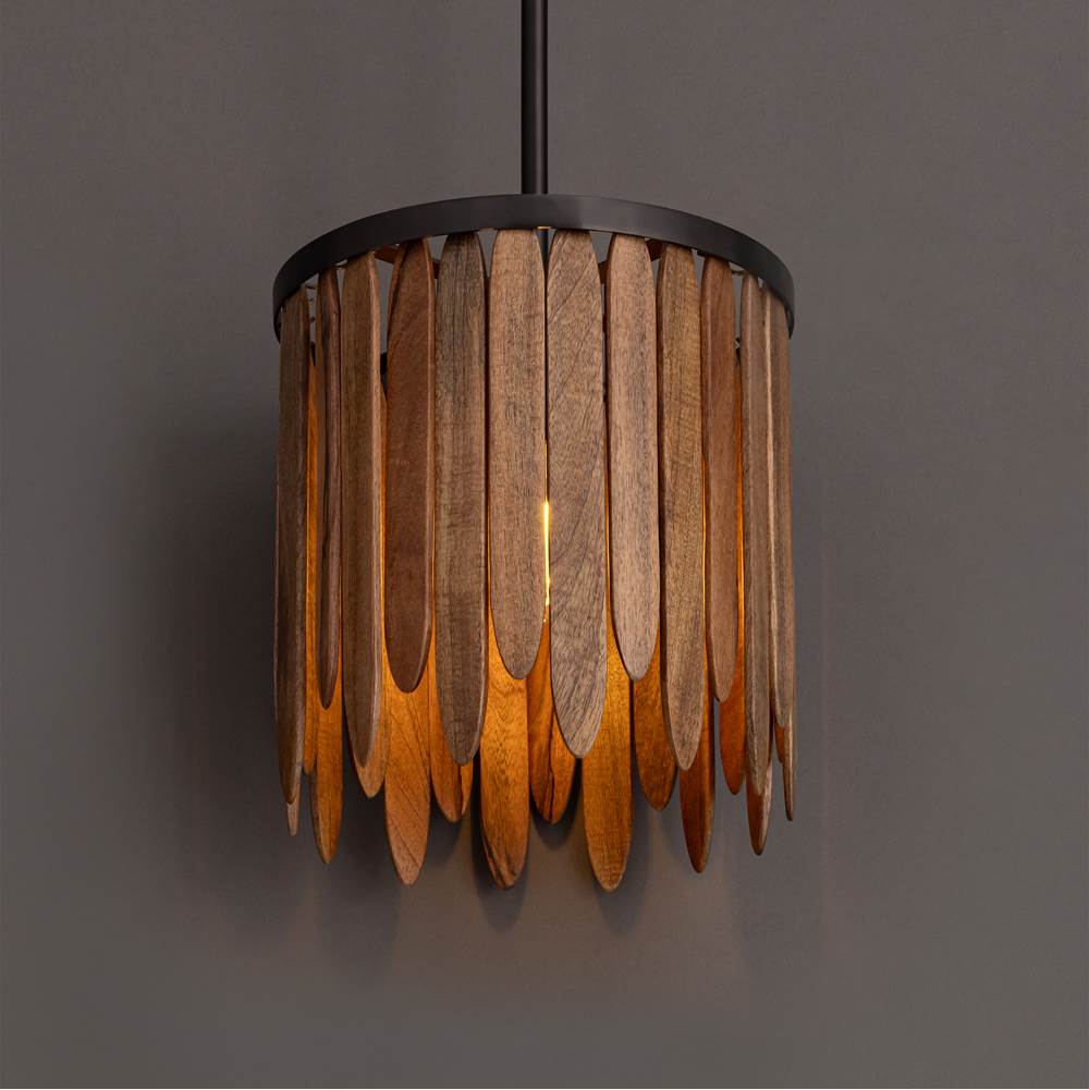 Maxim Lighting 22511WNGM Walnut Marimba 12'' Pendant Image 3