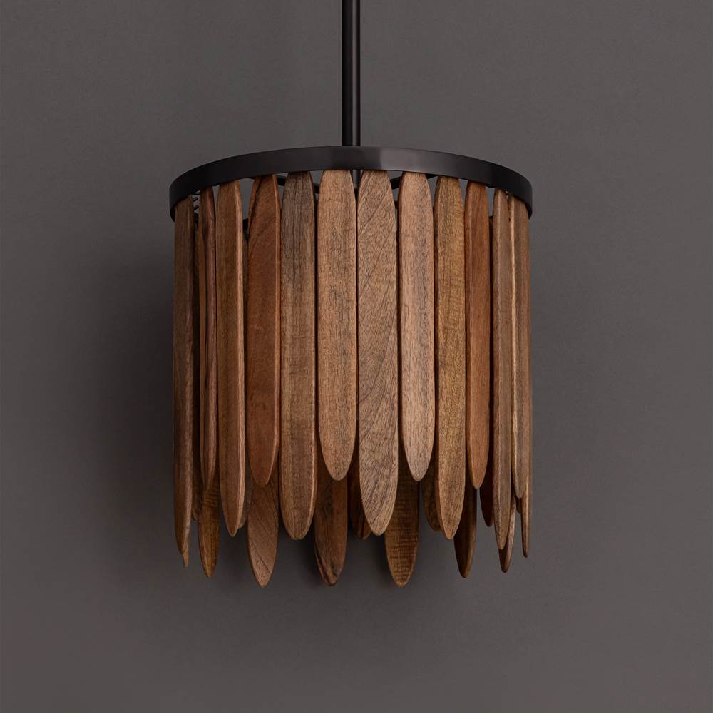 Maxim Lighting 22511WNGM Walnut Marimba 12'' Pendant Image 2