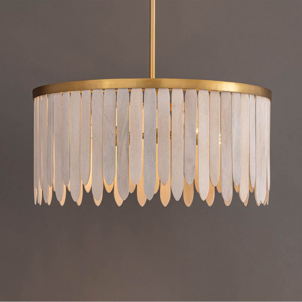 Maxim Lighting 22512WWTNAB Weathered White Marimba 26'' Pendant Image 3