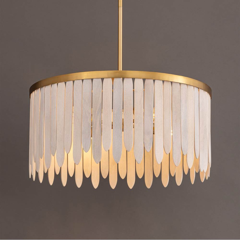 Maxim Lighting 22512WWTNAB Weathered White Marimba 26'' Pendant Image 2