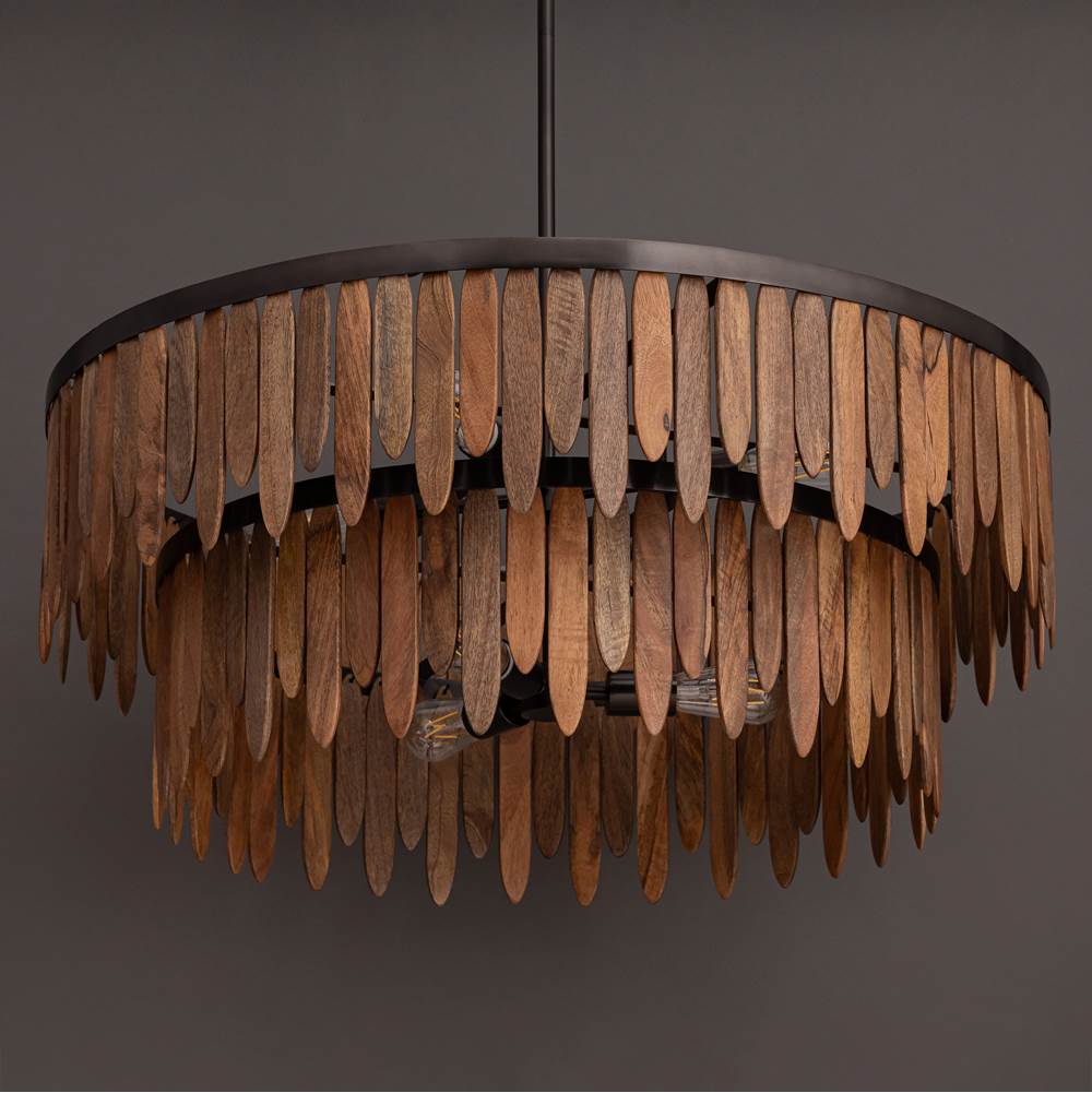 Maxim Lighting 22513WNGM Walnut Marimba 36'' Pendant Image 3