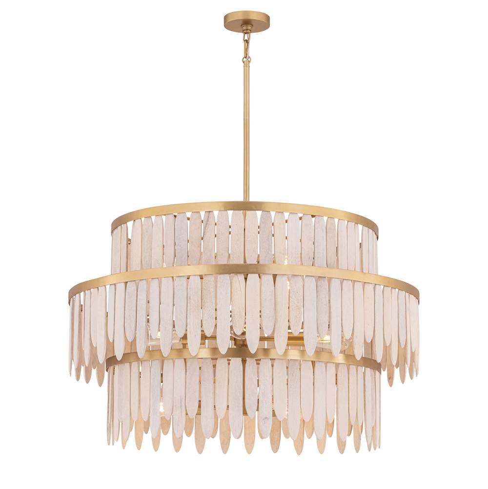 Maxim Lighting 22514WWTNAB Weathered White Marimba 3-tier Chandelier Image 1