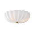Maxim Lighting 22650WTNAB White,Natural Aged Brass Bundt-semi-flush Mount Image 1