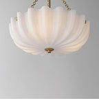 Maxim Lighting 22652WTNAB White,Natural Aged Brass Bundt-semi-flush Mount Image 2