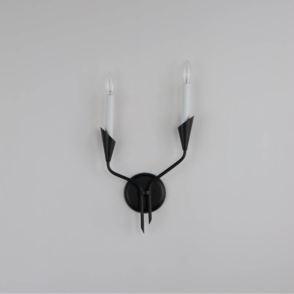 Maxim Lighting 24342BK Black Calyx 2-light Sconce Image 3