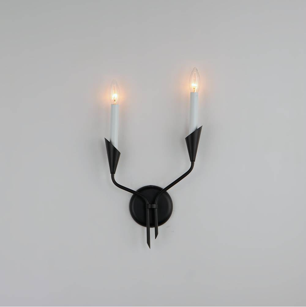 Maxim Lighting 24342BK Black Calyx 2-light Sconce Image 2