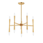 Maxim Lighting 24625SBR Satin Brass Rome 10-light Chandelier Image 1