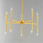 Maxim Lighting 24625SBR Satin Brass Rome 10-light Chandelier Image 3