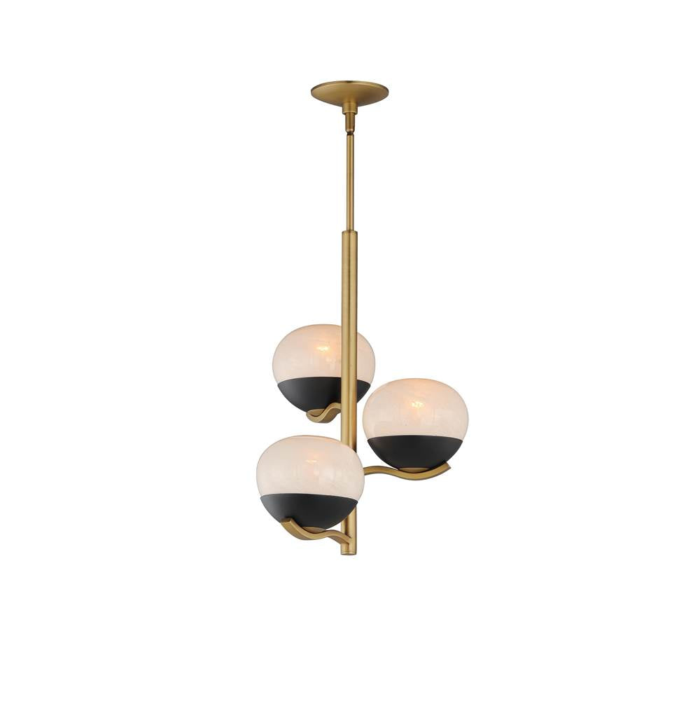 Maxim Lighting 24643MRBKNAB Black,Natural Aged Brass Lucerne-entry Foyer Pendant Image 1